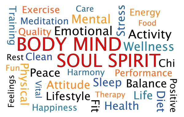 Body Mind Soul Spirit — Stock Photo, Image