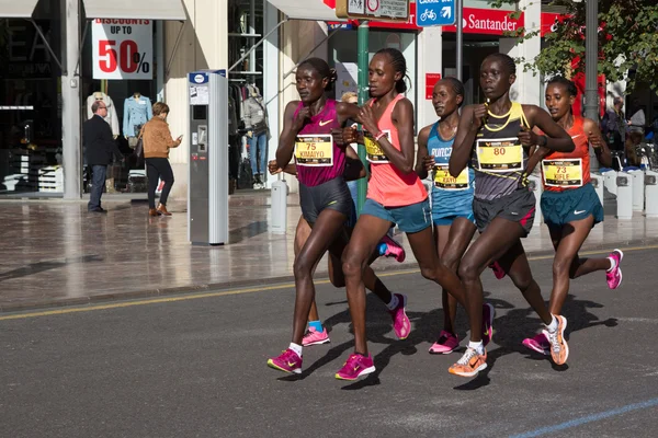 Mulheres Maratona Corredores — Fotografia de Stock