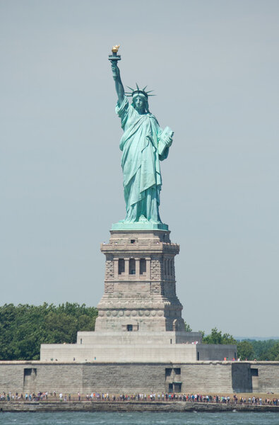 The Statue of Liberty on Ellis Island