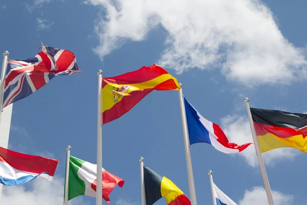 Internationale Flaggen — Stockfoto
