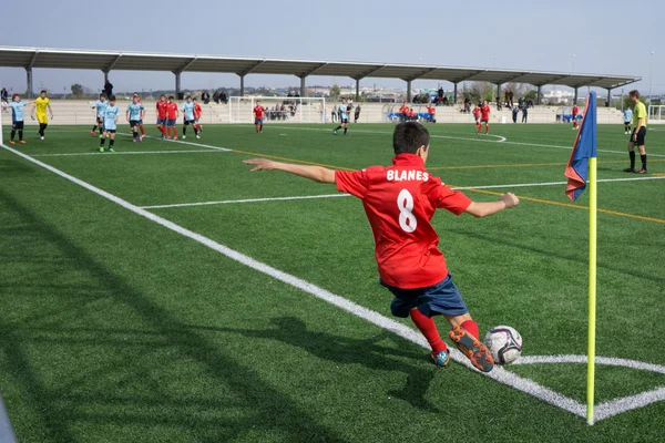 청소년 축구 — 스톡 사진