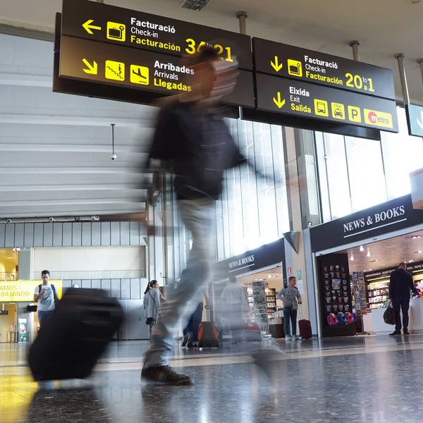 Luchtvaartmaatschappij passagiers — Stockfoto