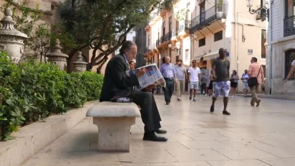 Gente de Valencia, España — Vídeos de Stock