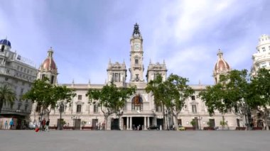 Valencia, İspanya Belediye Binası zaman atlamalı