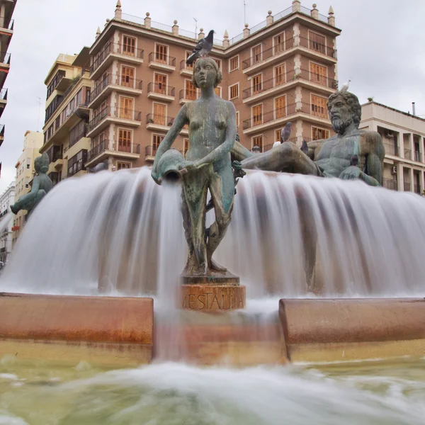Turia fontein in valencia, Spanje — Stockfoto