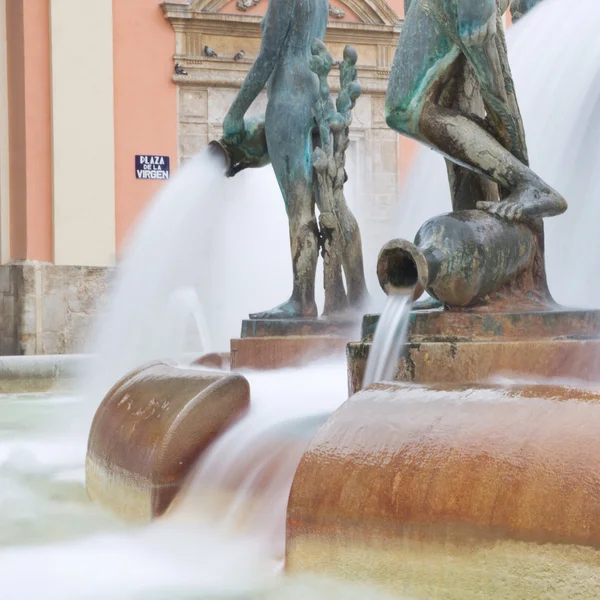 Valencia, Spanje fontein — Stockfoto