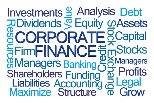 Corporate Finance słowo Cloud — Zdjęcie stockowe