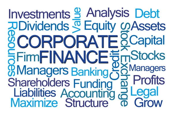 Corporate Finance Word Cloud — Stock Photo, Image