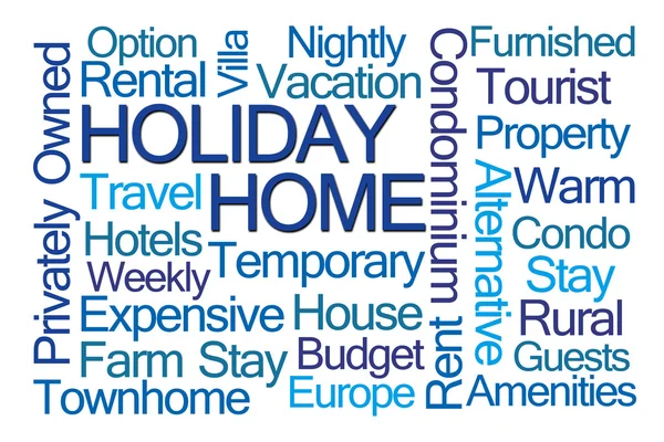 Holiday Home Word Cloud — Stock Photo, Image