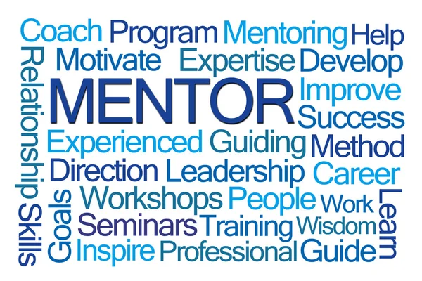 Mentor Word Cloud — Stock Photo, Image