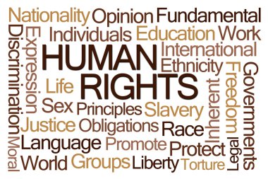 Human Rights Word Cloud clipart