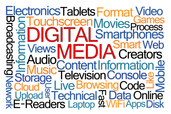 Digital Media Word Cloud