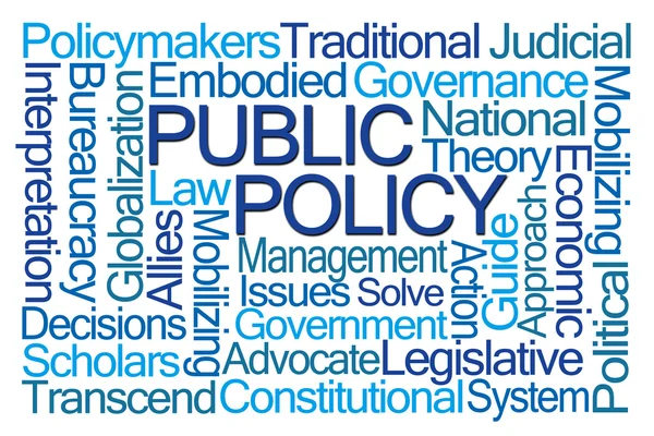 公共政策の単語の雲 — ストック写真