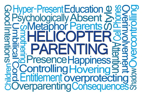 Helikopter Parenting Word Cloud — Stok Foto