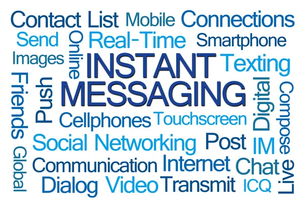 Instant Messaging Word Cloud — Stockfoto