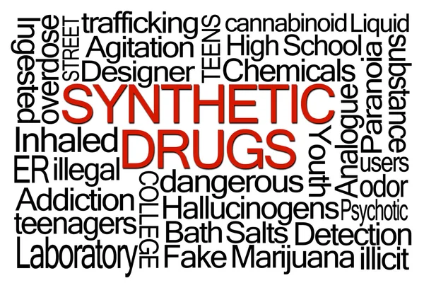 Synthetic Drugs Word Cloud — Stock Photo, Image