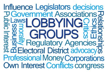 Lobbying Groups Word Cloud clipart
