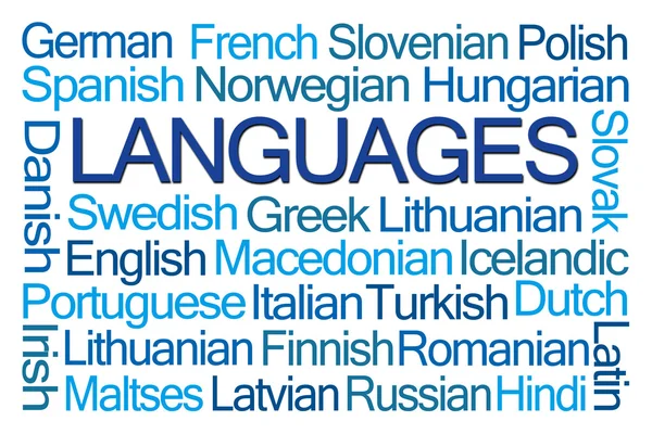Languages Word Cloud — Stock Photo, Image