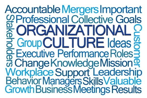 Organizational Culture Word Cloud — Stock Photo, Image