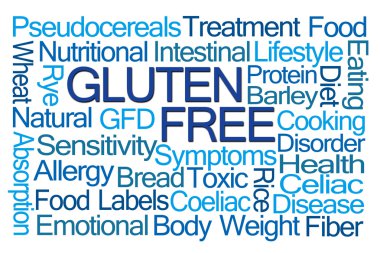 gluten ücretsiz kelime bulutu