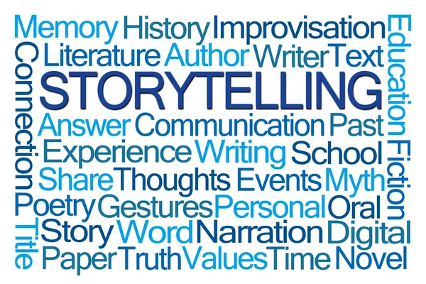 Storytelling Word Cloud — Stockfoto