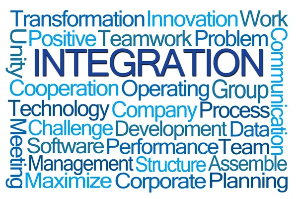 Integration Word Cloud — Stock Photo, Image