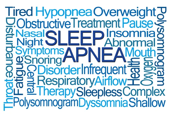 Apnée du sommeil Word Cloud — Photo