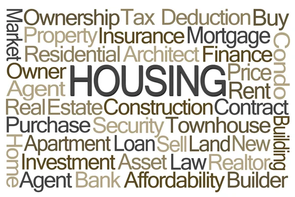 Housing Word Cloud — Stock Photo, Image