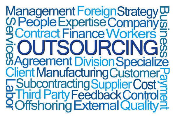 Outsourcing Word Cloud