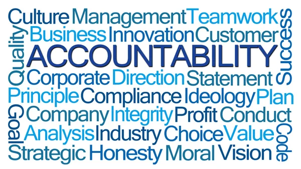 Accountability Word Cloud — Stock Photo, Image