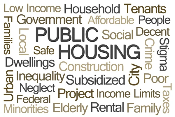 Public Housing Word Cloud — Stock Photo, Image