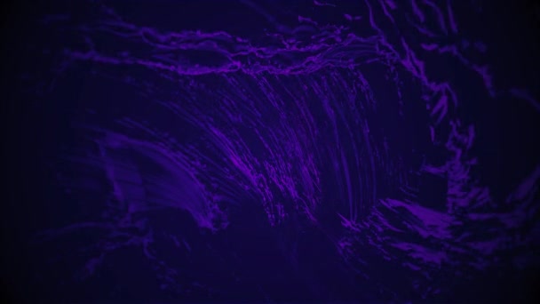 Deep Purple Modern Abstract Looping Torrent Textura Fondo Loop — Vídeo de stock