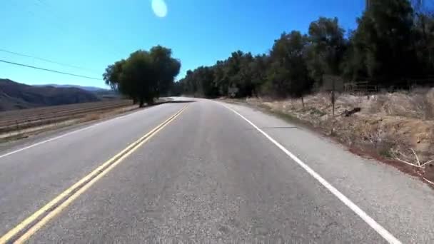 Pov Conduire Sur Une Route Deux Voies Avec Trafic Minimal — Video