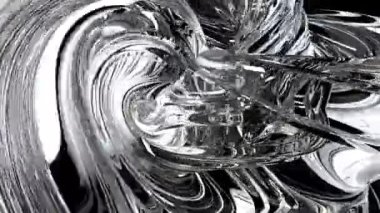 Soyut Bükülmüş Cam Formasyon Arkaplan Döngüsü