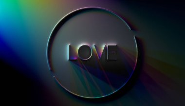 Aşk başlığının ışık ve uzun gölgelerin kırılması ile 3 boyutlu canlandırması çarpıcı bir şekilde aydınlatıldı.