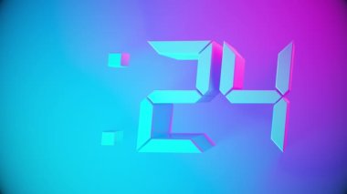 Dijital 3D Retro 30 Saniye Geri sayım Zamanlayıcı Saati