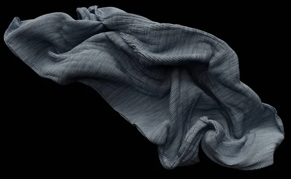 Абстрактна Ілюстрація Синього Сірого Язаного Текстилю Відсічним Контуром — стокове фото