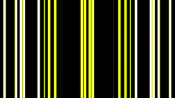 High Energy Yellow Stripe Vertical Background Loop — Stock Video