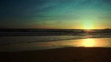 renkli sunset Beach
