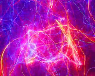 Çok renkli soyut elektrik flama döngü