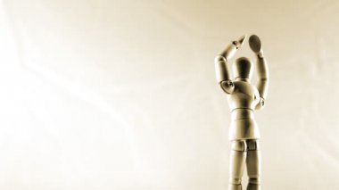 Ahşap Posable heykelcik döner