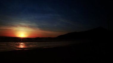 Sıcak renkli Sunset Beach