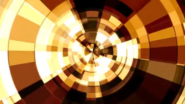 Telhas circulares rotativas mosaico — Vídeo de Stock