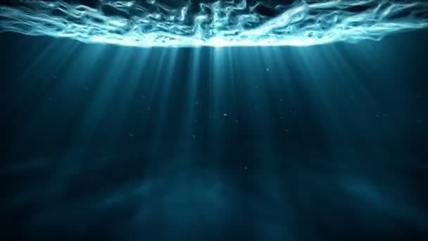 Surrealistiska undervattens resa — Stockvideo