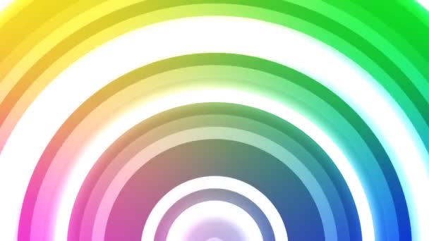 Ondes sonores multicolores en expansion 