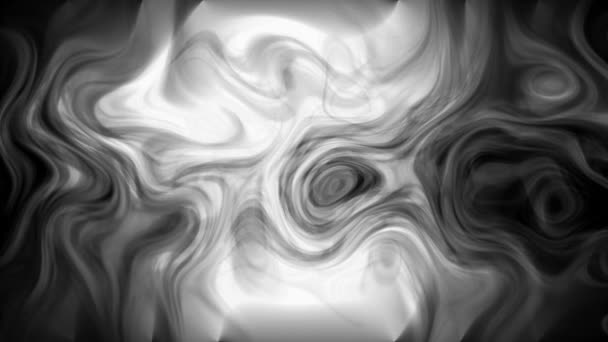 Schwarz-weiße surreale Lava-Lampe — Stockvideo