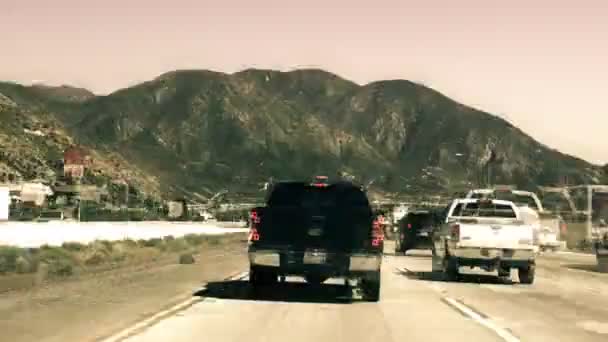 Glowing time lapse driving during Daytime — Stock video