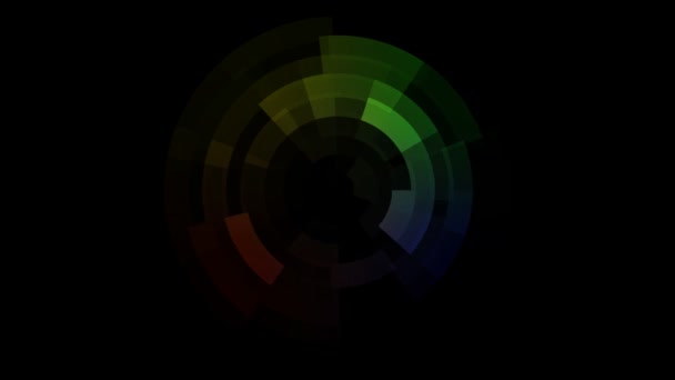 Rotazione tavolozza multi colore — Video Stock