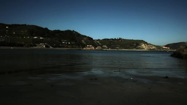 Coastal inlet in afternoon — Stock Video