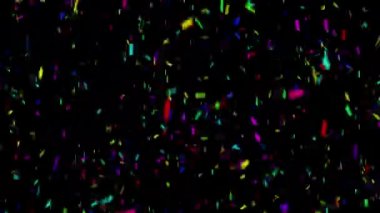 renkli düşen konfeti